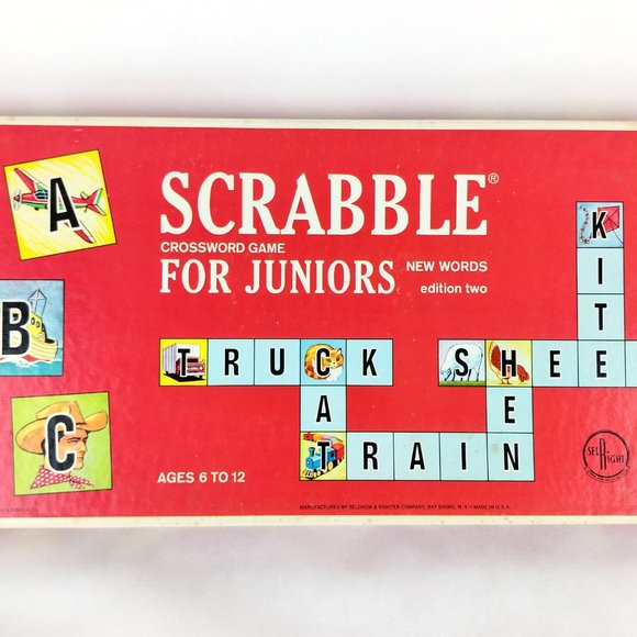 Junior Scrabble 1964 | Vintage Board Game Night - Picture 3 of 9